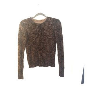 Leopard print cardigan